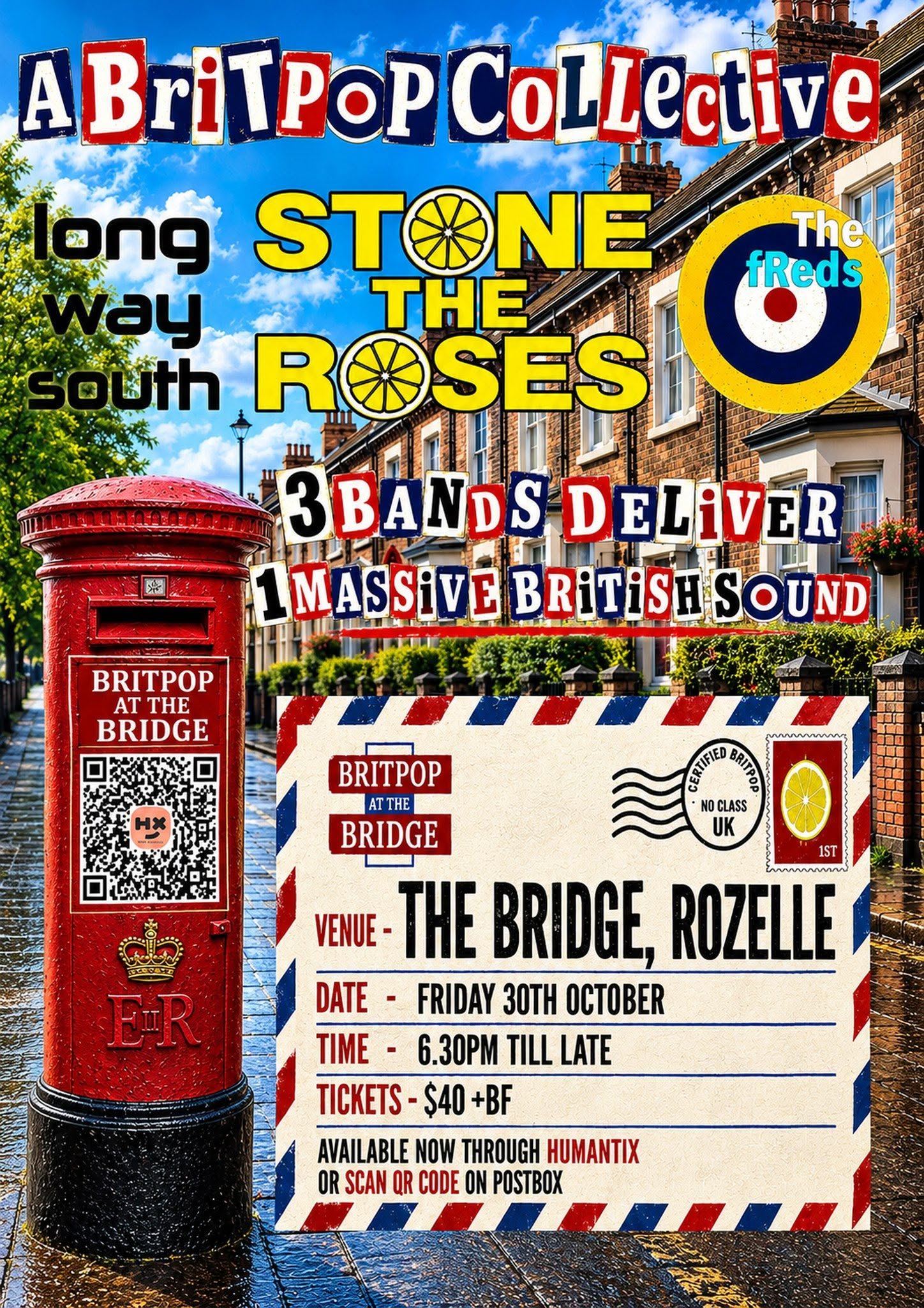 A Britpop Collective - Stone the Roses, Long Way South & The fREDS